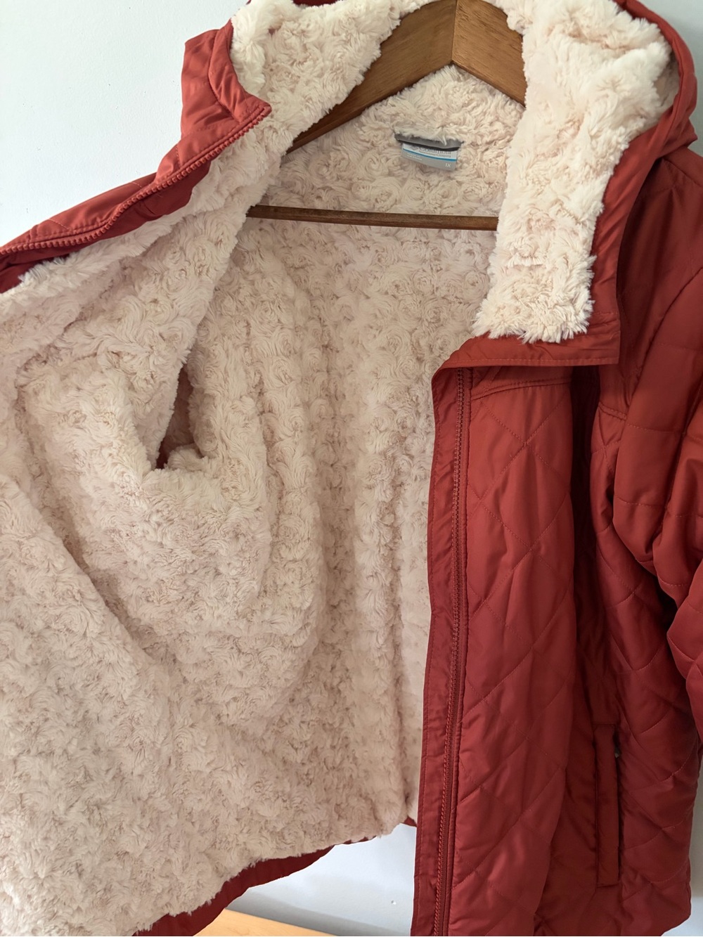 Columbia Quilted Copper Crest Fleece Lined Hooded Jacket - Picture 7 of 14